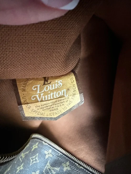 Louis Vuitton Brown Canvas Monogram Garment Bag with Vachetta Trim - Picture 4 of 4